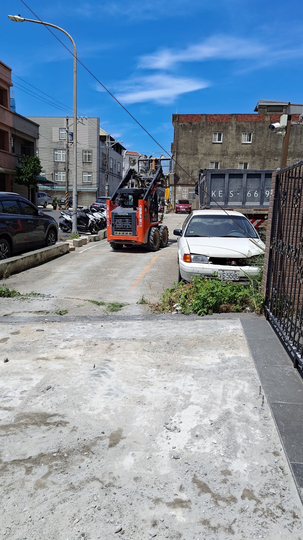 大園社區磁磚壓花